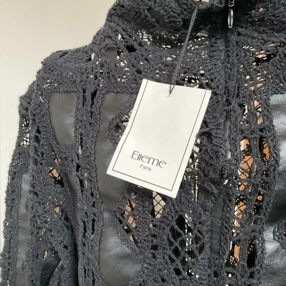 Elleme Paris Elegant Black Lace Women's Top - Picture 3 of 6